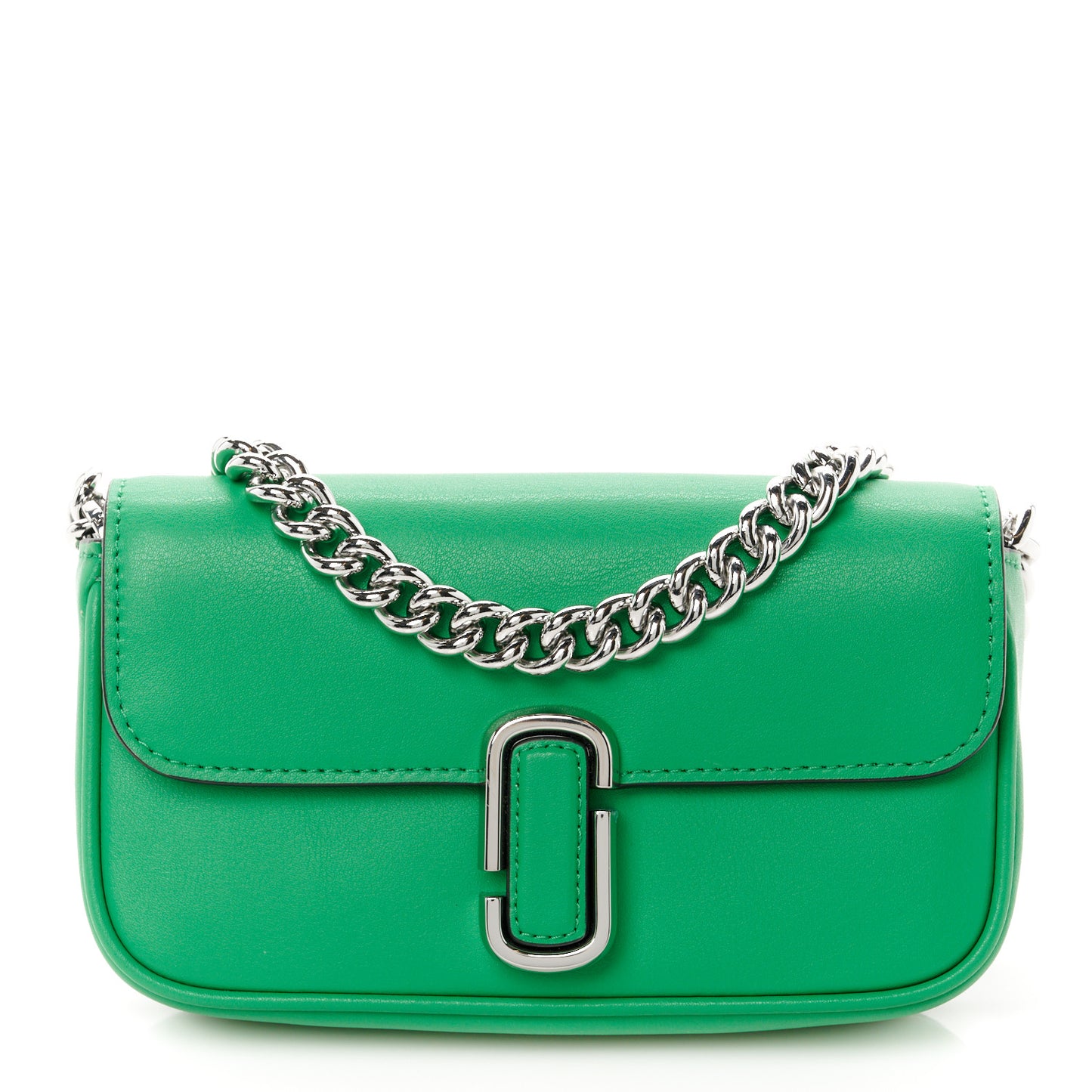 Calfskin Mini The J Marc Shoulder Bag Fern Green