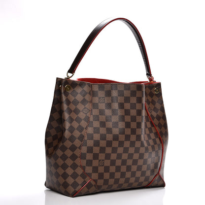 Louis Vuitton Damier Ebene Caissa Hobo Cherry 3 of 9