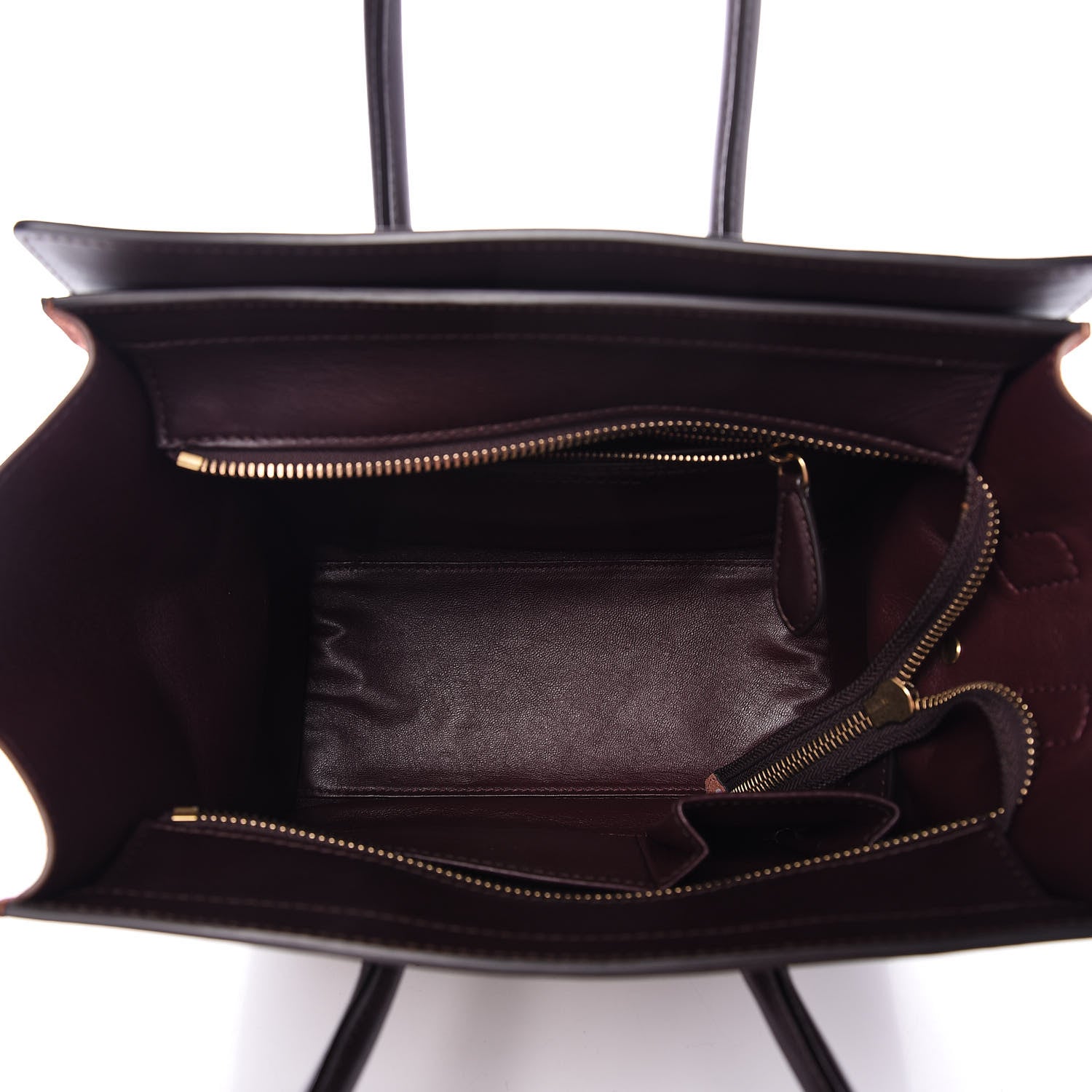 Celine Smooth Calfskin Suede Micro Tri-Color Luggage Beige 5 of 10