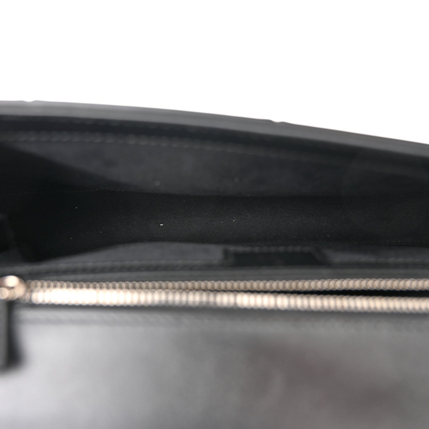 Gucci Senna Calfskin Lines Petite GG Top Handle Shoulder Bag Black Mystic White 5 of 11