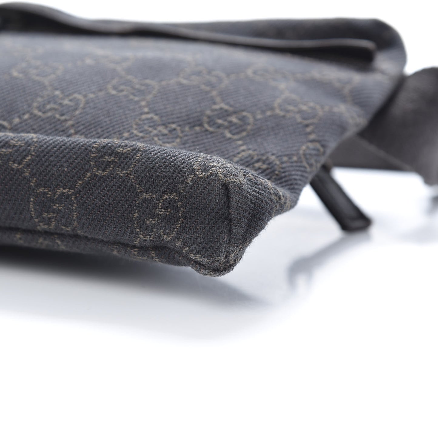 GG Monogram Double Pocket Belt Bag Black