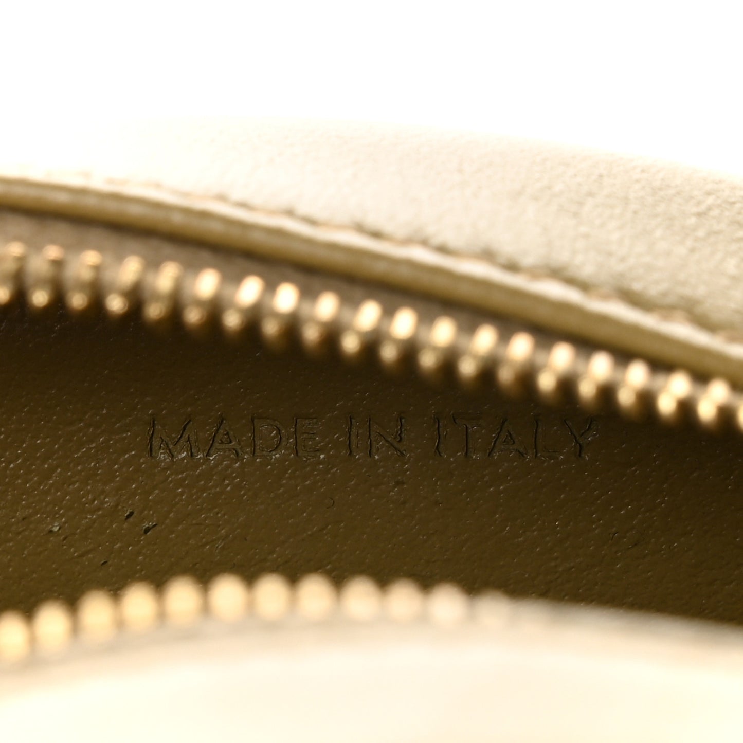 Smooth Calfskin Cuir Small Triomphe Oval Purse Crossbody Olive