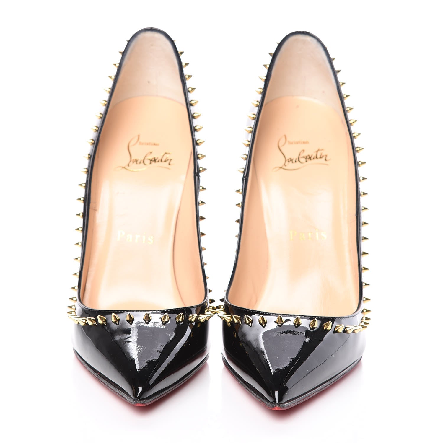 Christian Louboutin Patent Anjalina 120 Pumps 35 Black 2 of 13