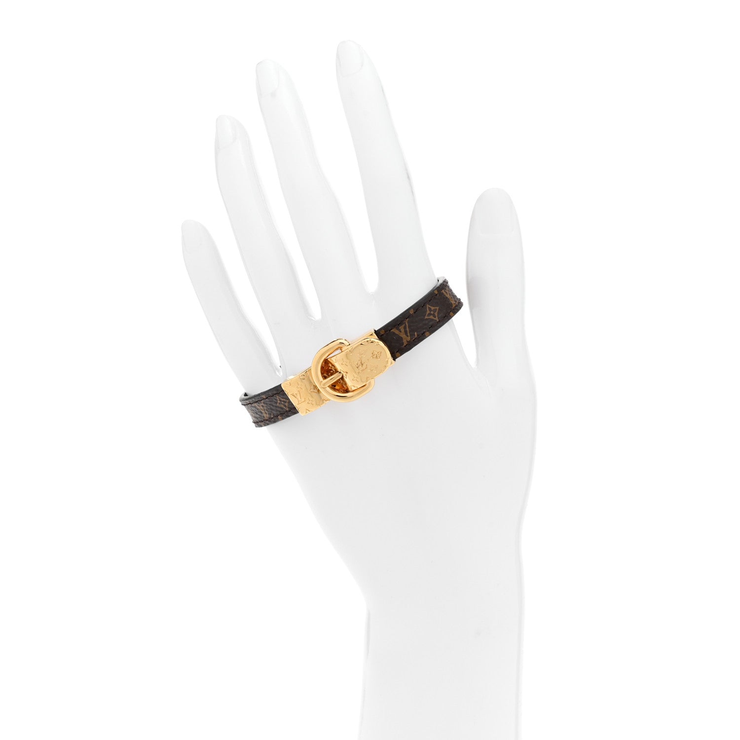 Louis Vuitton Monogram Fasten Your LV Bracelet 19 2 of 5