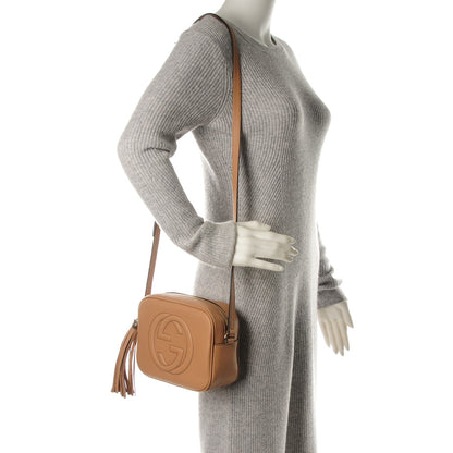 Gucci Pebbled Calfskin Small Soho Disco Bag Camelia 2 of 7