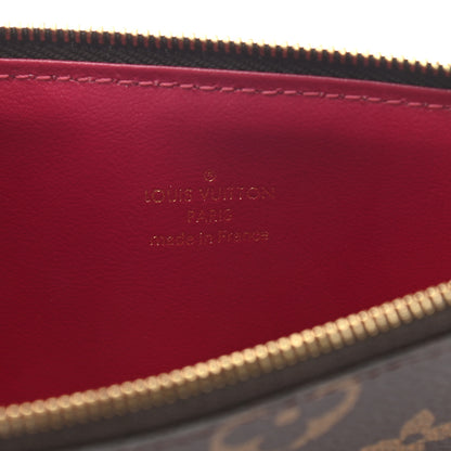 Louis Vuitton Monogram Felicie Chain Wallet Zippered Insert Fuchsia 6 of 6