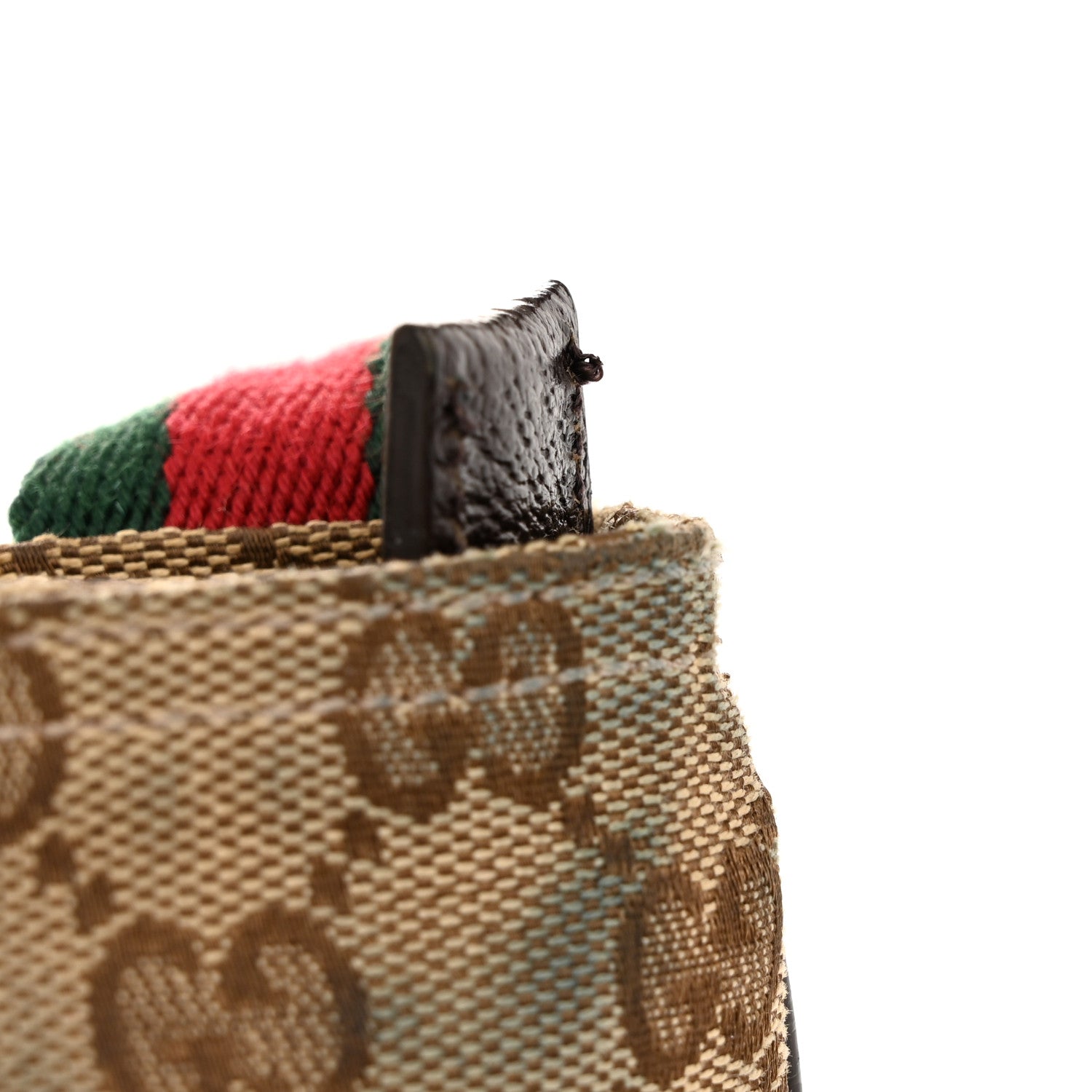 Gucci Monogram Web Small Flat Messenger Bag Brown 12 of 13