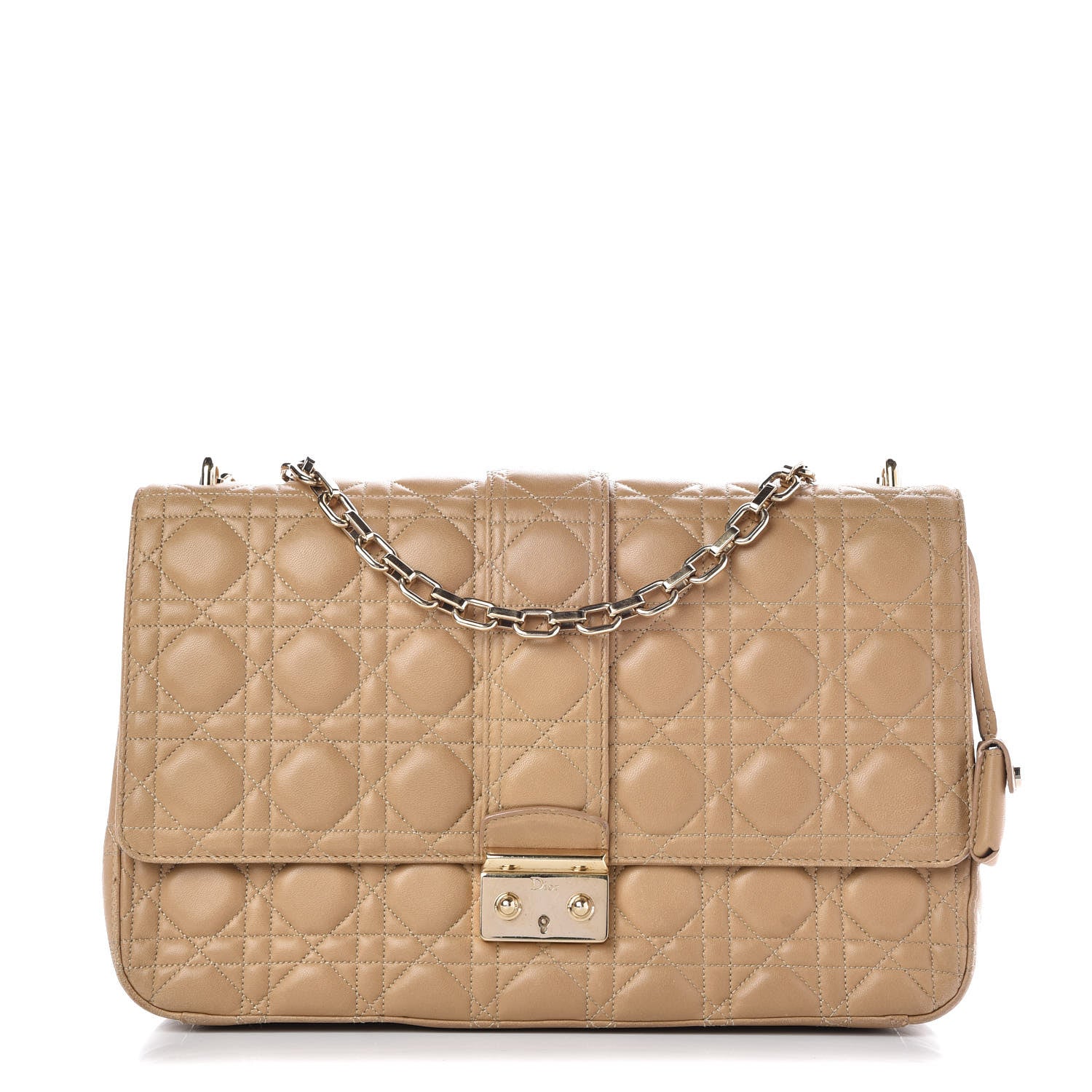 Christian Dior Lambskin Cannage Large Miss Dior Flap Beige 1 of 13