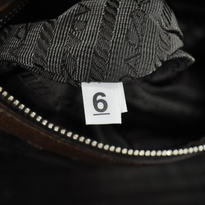 Prada Leather Easy Foldover Pushlock Satchel Brown 9 of 9
