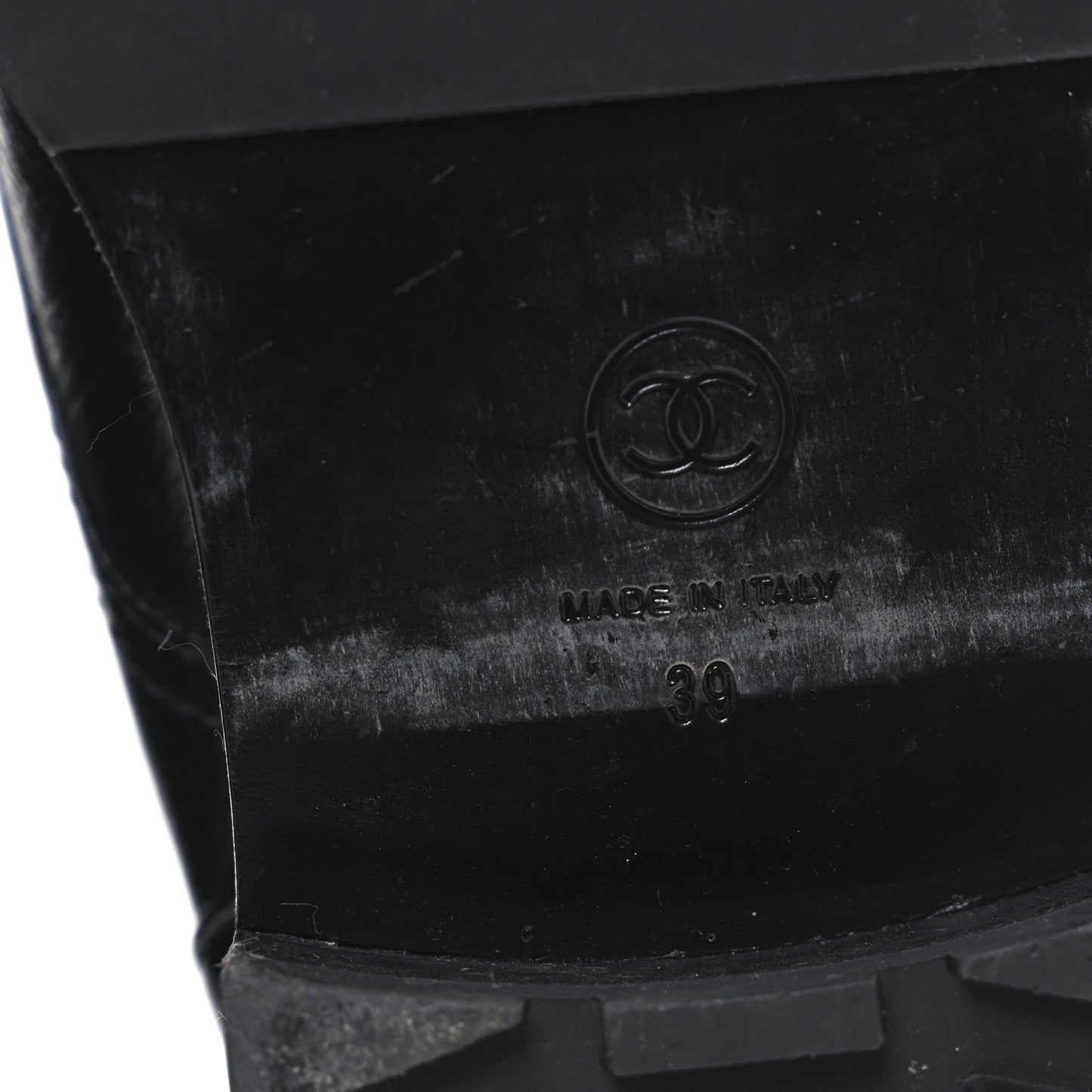 Crackled Calfskin Velvet Pearl Combat Short Boots 39 Black