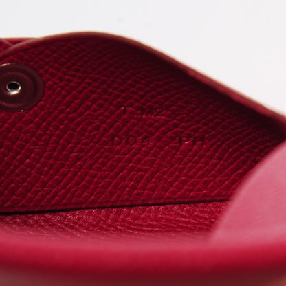 Hermes Epsom Calvi Card Case Rubis 2 of 8