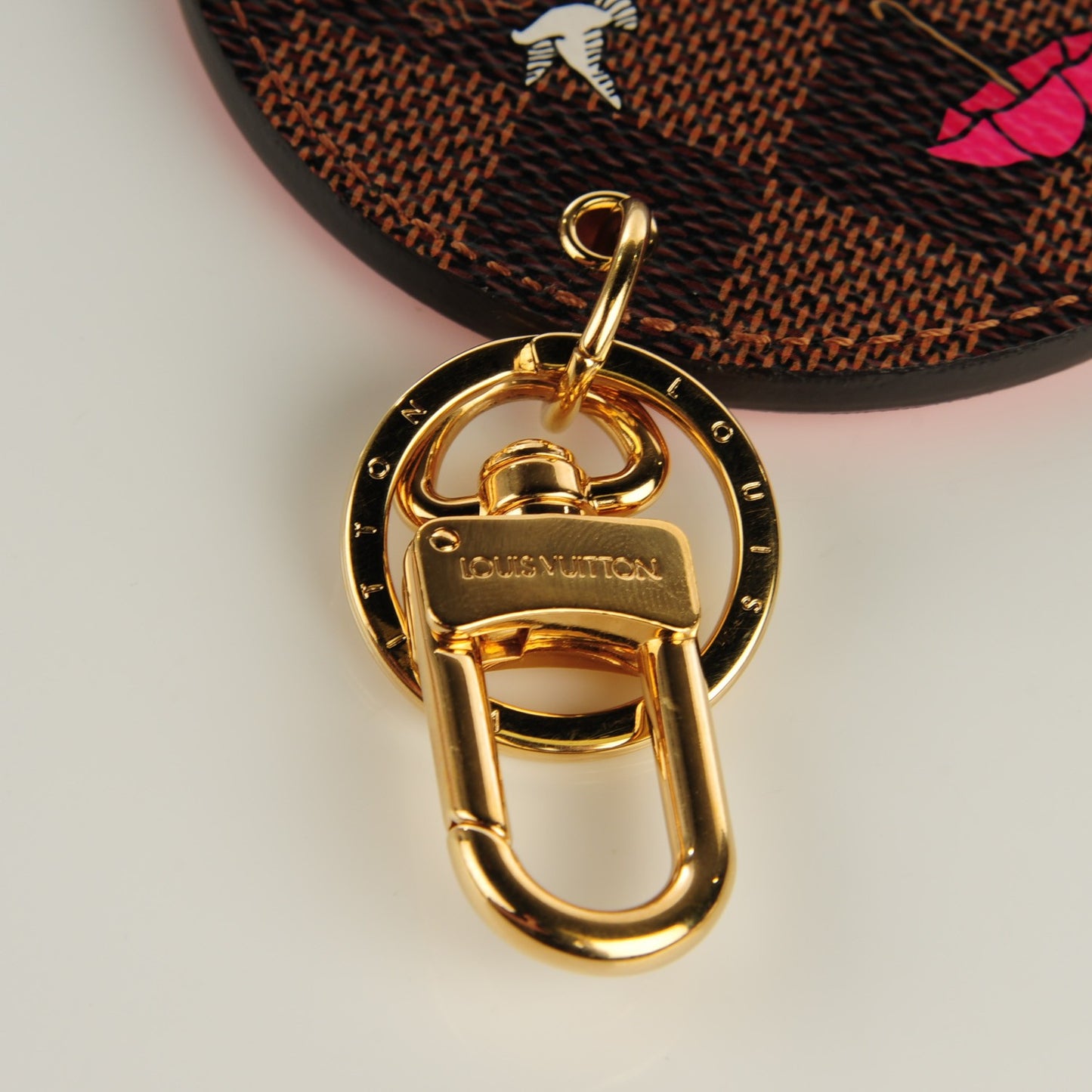 Damier Ebene 2015 Christmas Animation Bag Charm Key Ring