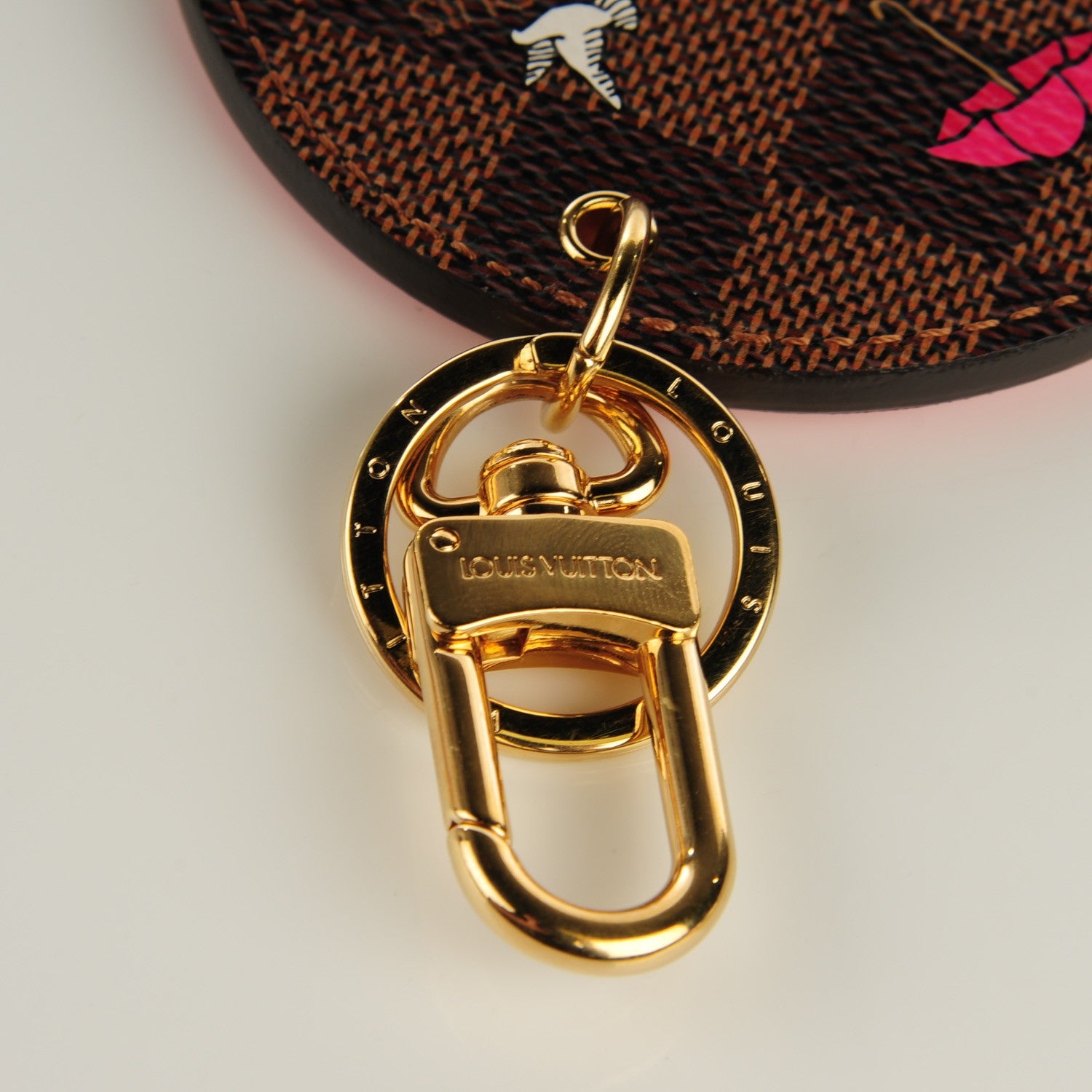Louis Vuitton Damier Ebene 2015 Christmas Animation Bag Charm Key Ring 6 of 6