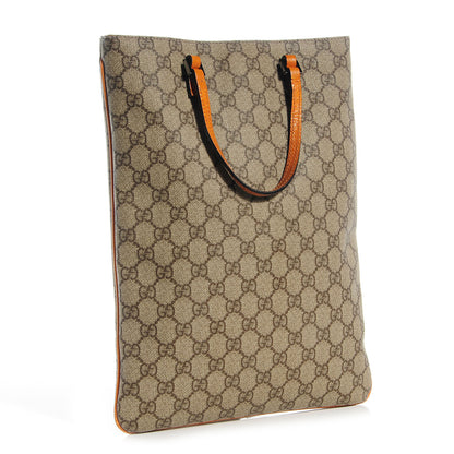 Gucci GG Plus Monogram Flat Vertical Tote Orange 3 of 7