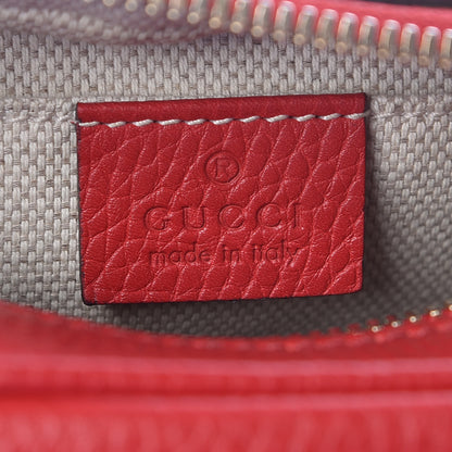 Gucci Pebbled Calfskin Small Soho Disco Bag Tabasco Red 6 of 11