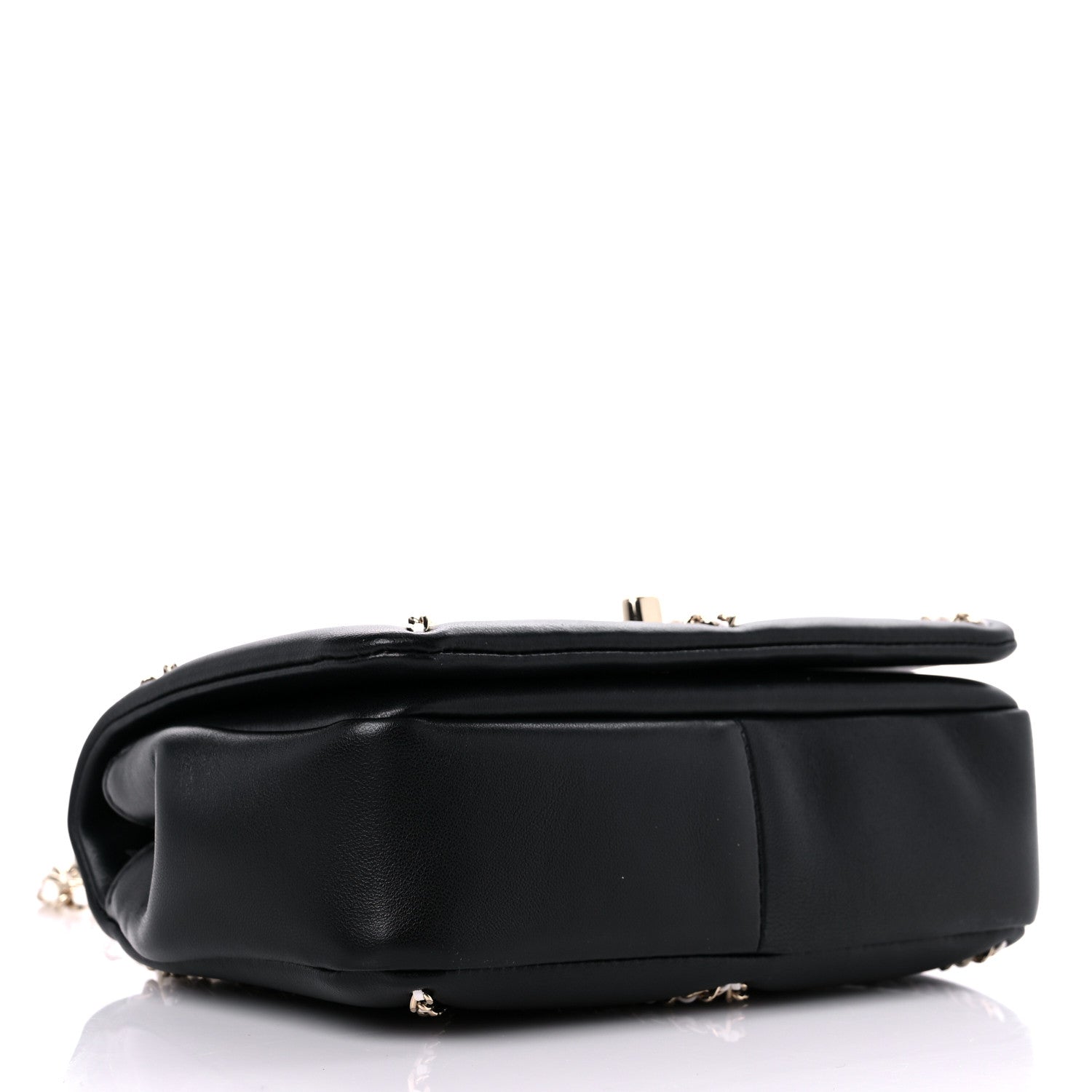 Chanel Lambskin Small Entwined Chain Flap Black 3 of 10