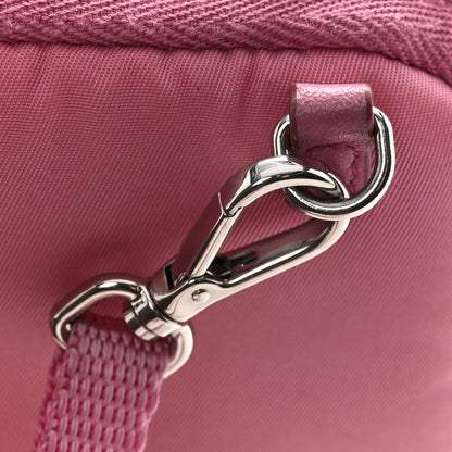 Prada Re-Nylon Triangle Micro Crossbody Pouch Pink 13 of 15