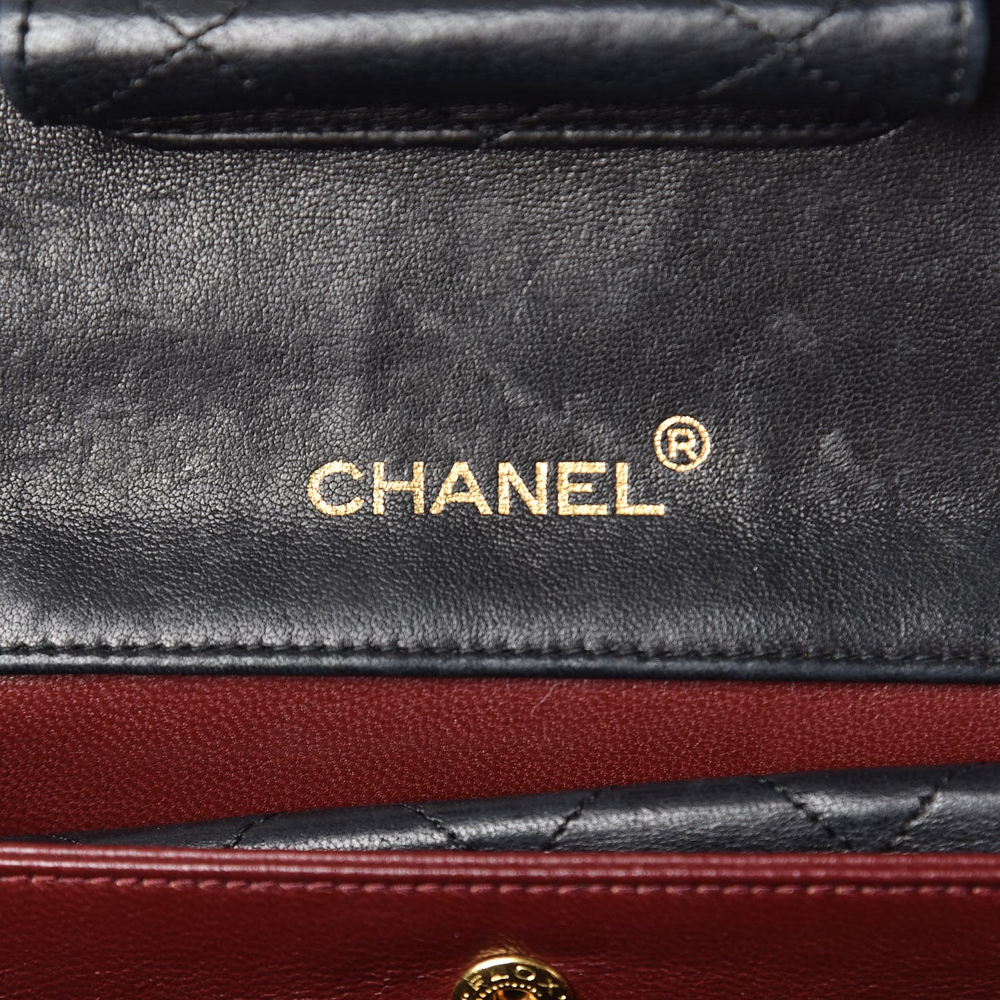 Lambskin Quilted Medium Single Flap Black
