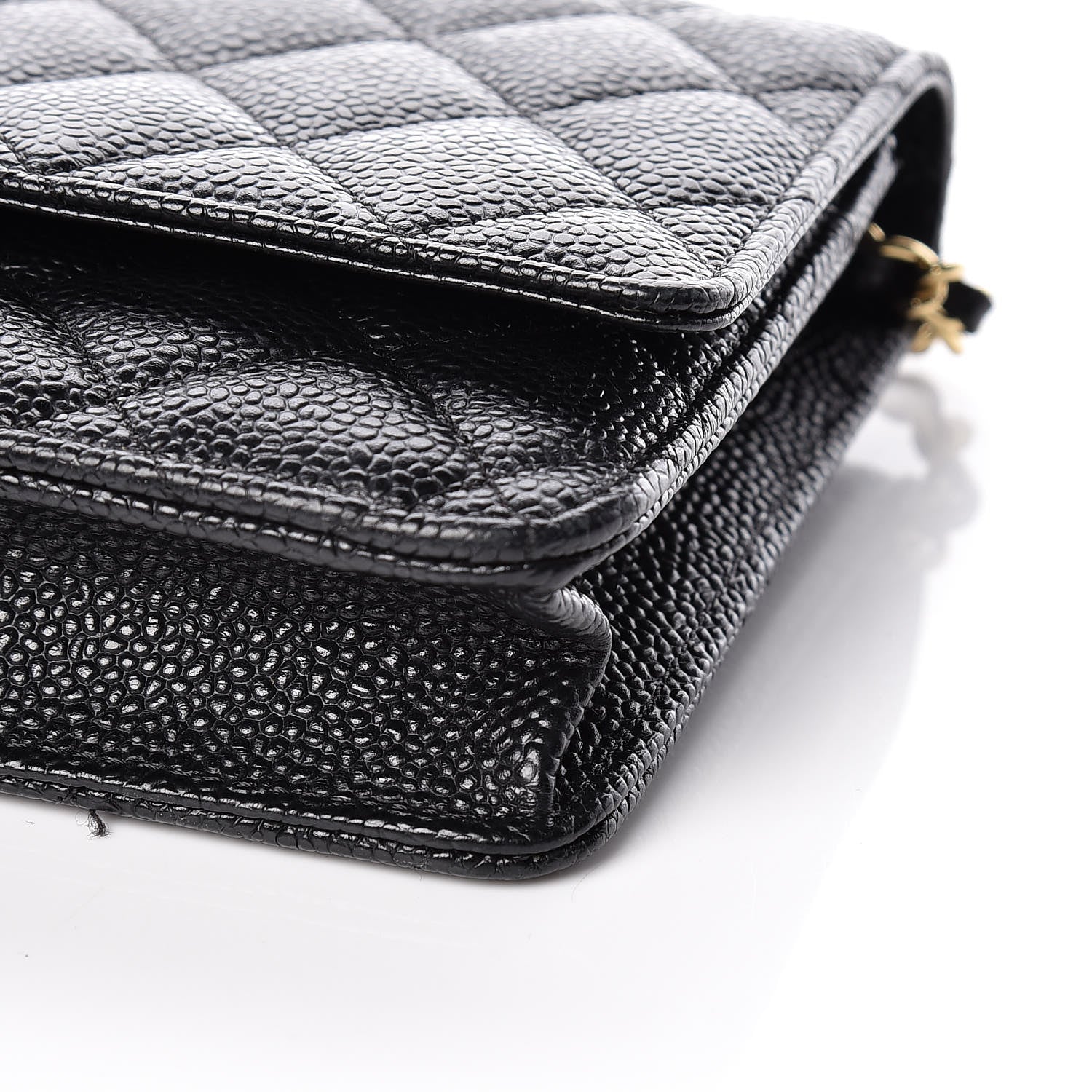 Chanel Caviar Quilted Wallet On Chain WOC Black 10 of 12
