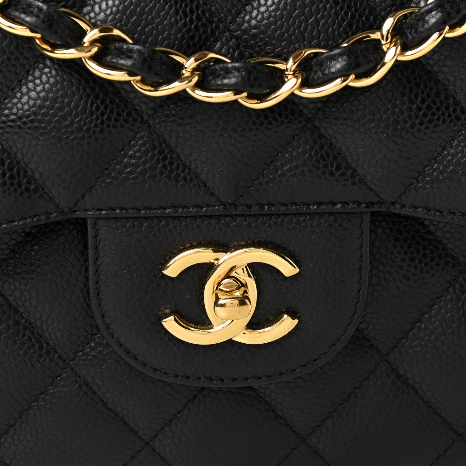 Chanel Caviar Quilted Jumbo Double Flap Black 8 of 11