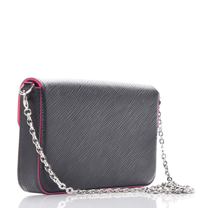 Louis Vuitton Epi Pochette Felicie Black Hot Pink 4 of 11