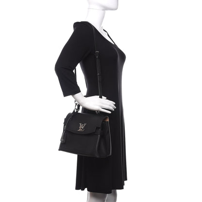 Louis Vuitton Calfskin Lockme Ever BB Black 2 of 10