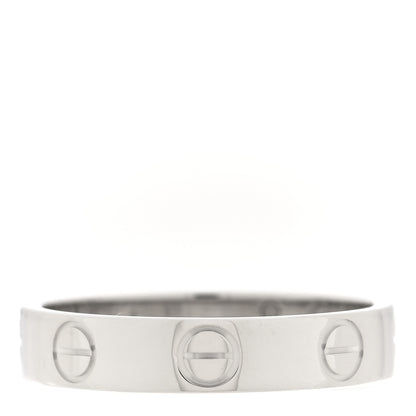 Cartier 18K White Gold 3.5mm LOVE Wedding Band Ring 49 5 1 of 4