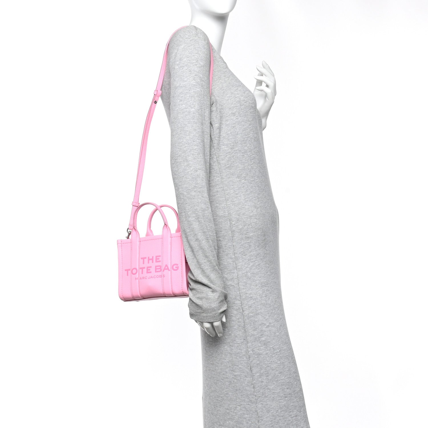 Marc Jacobs Grained Calfskin Micro The Tote Bag Fluro Candy 2 of 9