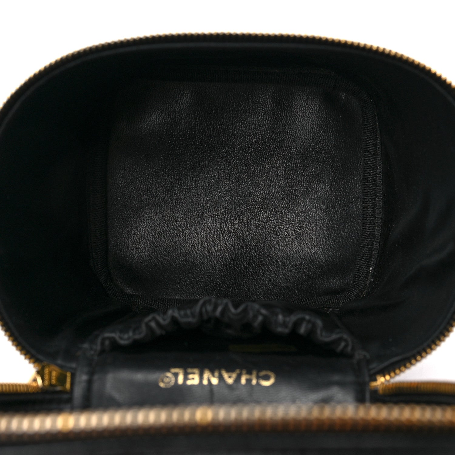 Chanel Lambskin Vanity Cosmetic Case Black 5 of 9