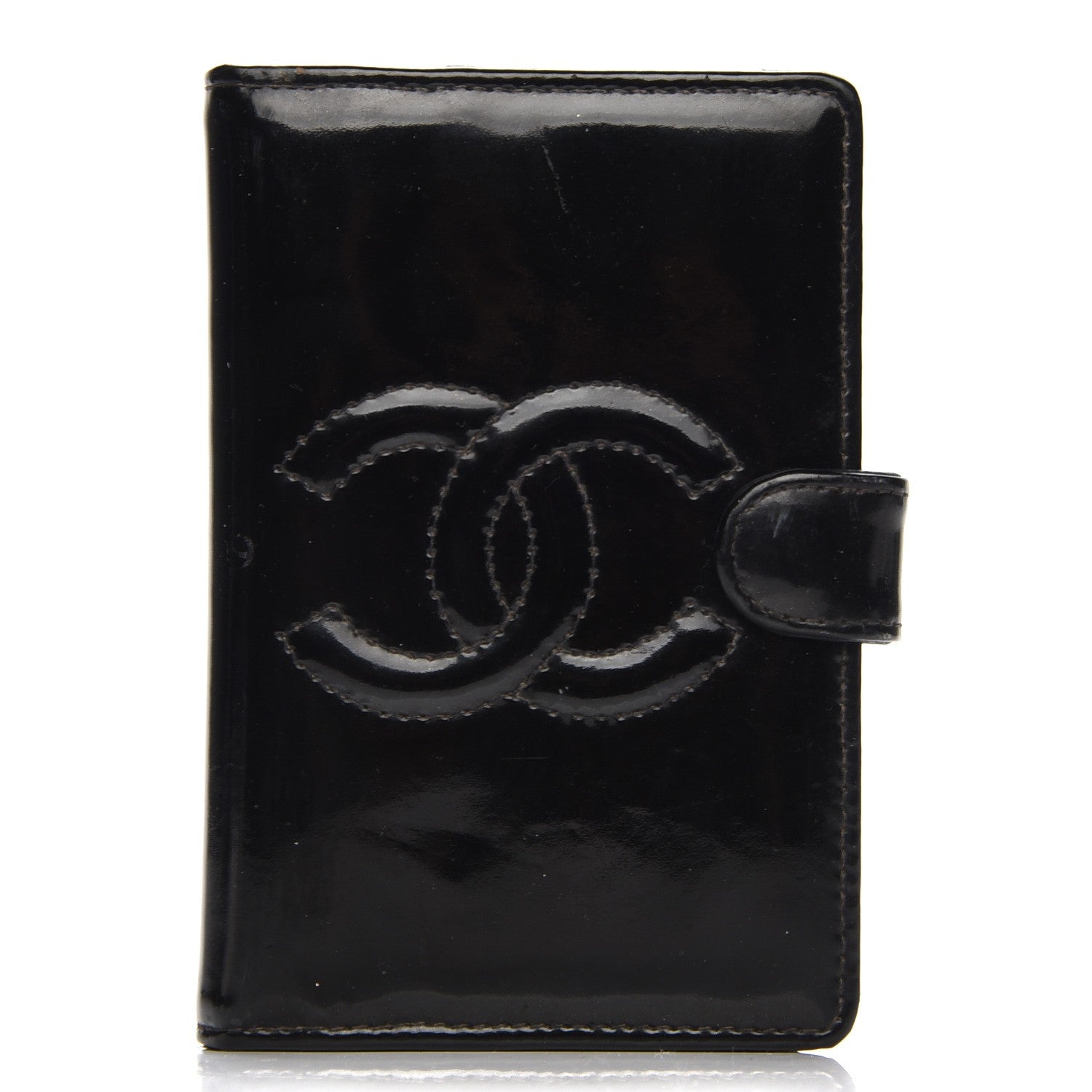 Chanel Patent CC Small Ring Agenda Planner Black 1 of 11