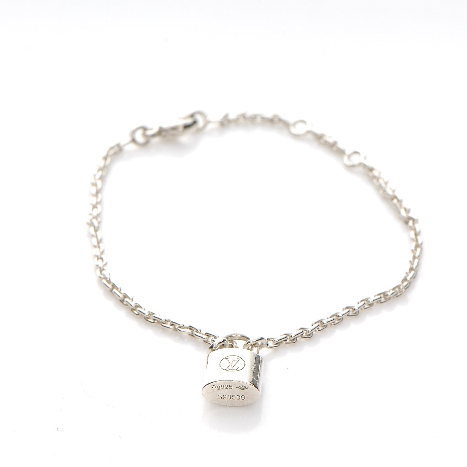 Louis Vuitton Sterling Silver Lockit Bracelet 3 of 8