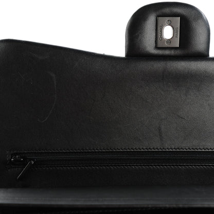 Chanel Lambskin Quilted Jumbo Double Flap So Black 4 of 12