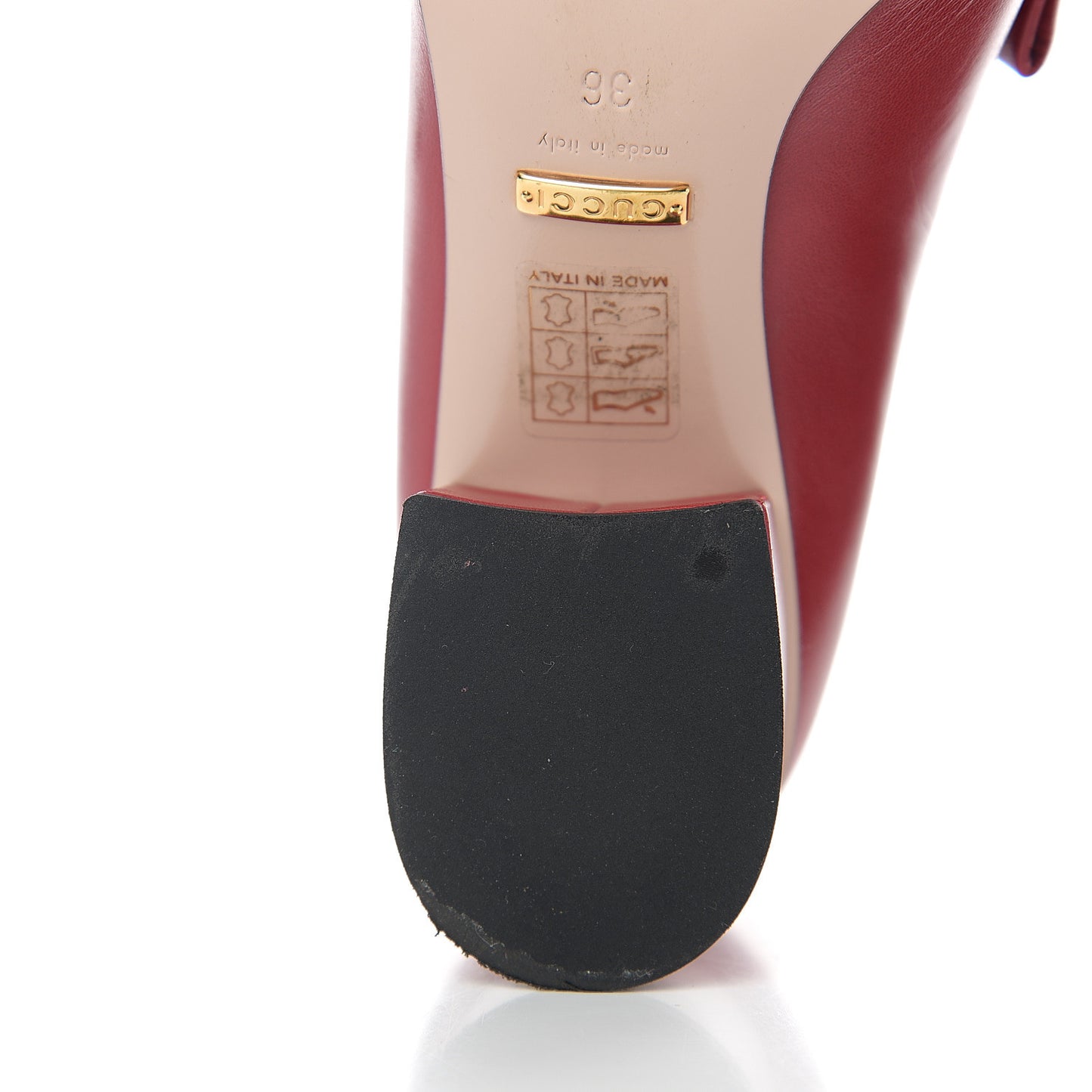 Malaga Kid GG Marmont Fringe 50mm Loafer Pumps 36 Hibiscus Red
