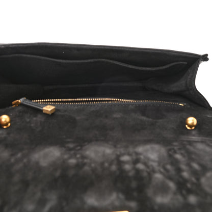 Christian Dior Lambskin Cannage Studded Large Dioraddict Flap Bag Black 5 of 9