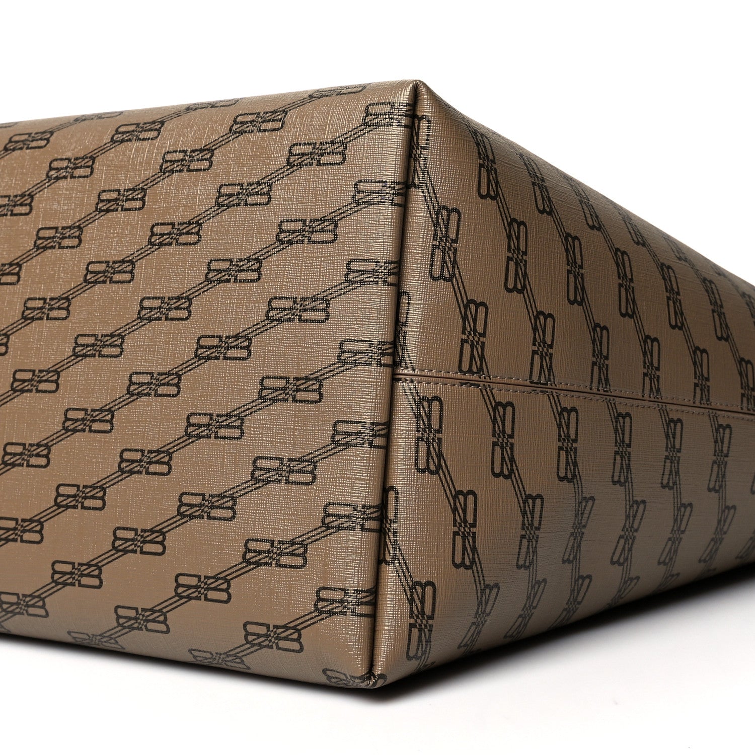 Balenciaga Coated Canvas BB Monogram Large Signature East West Shopper Bag Beige Brown 10 of 10