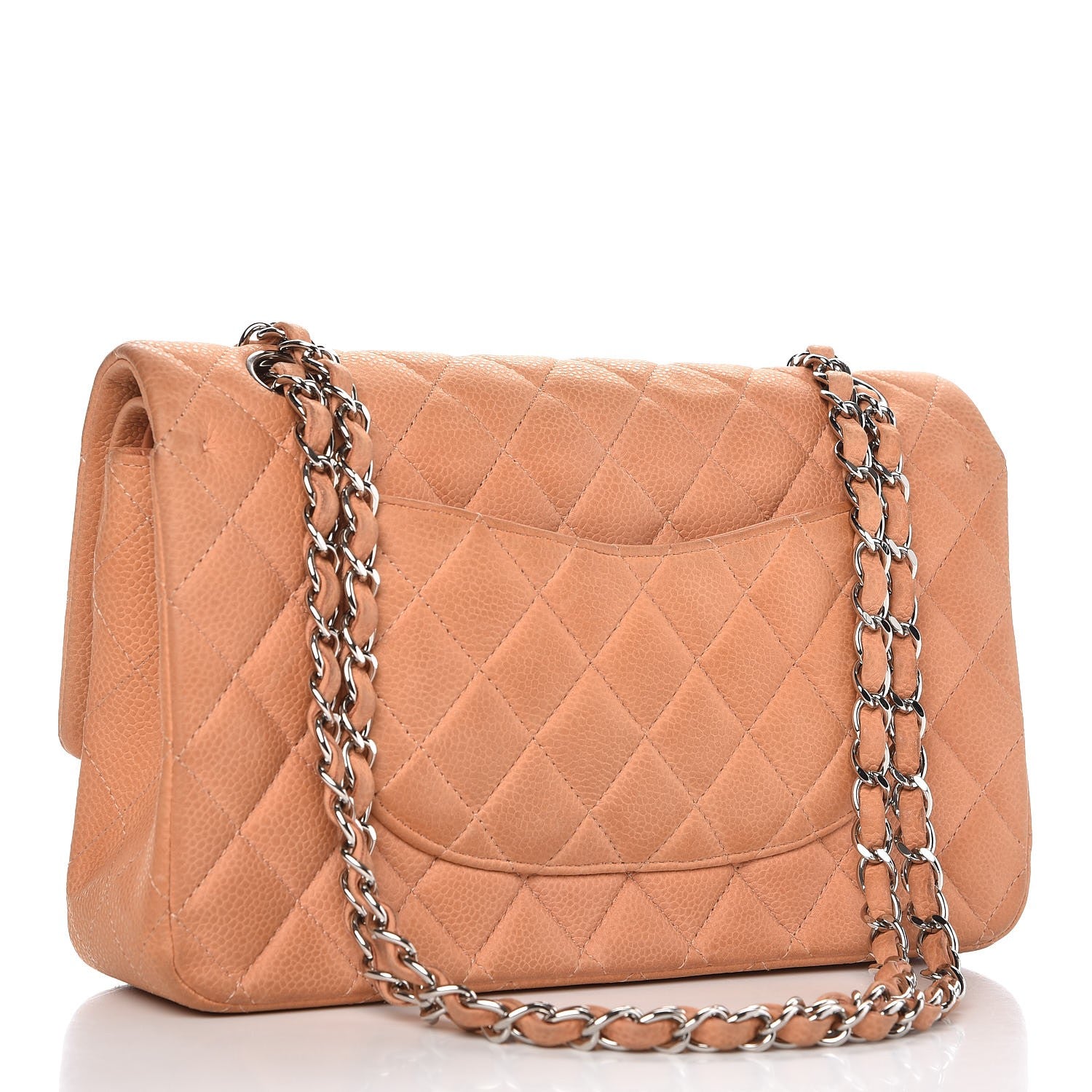 Chanel Iridescent Caviar Quilted Medium Double Flap Dark Beige 3 of 15
