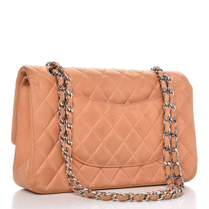 Chanel Iridescent Caviar Quilted Medium Double Flap Dark Beige 3 of 15