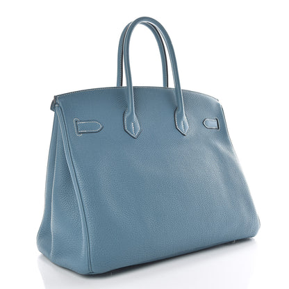Hermes Togo Birkin 35 Blue Jean 3 of 13