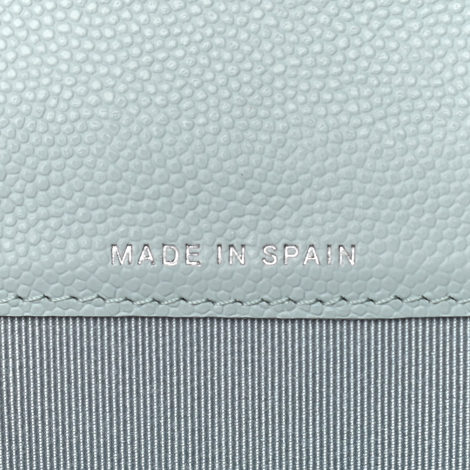 Chanel Caviar Quilted Flap Card Holder Wallet Light Blue 7 of 8