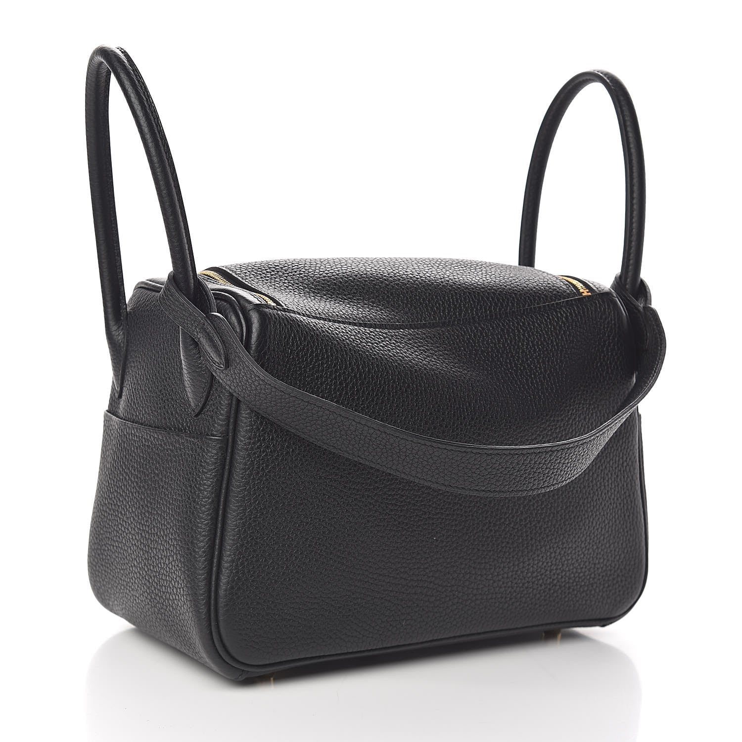 Hermes Taurillon Clemence Lindy 26 Black 3 of 11