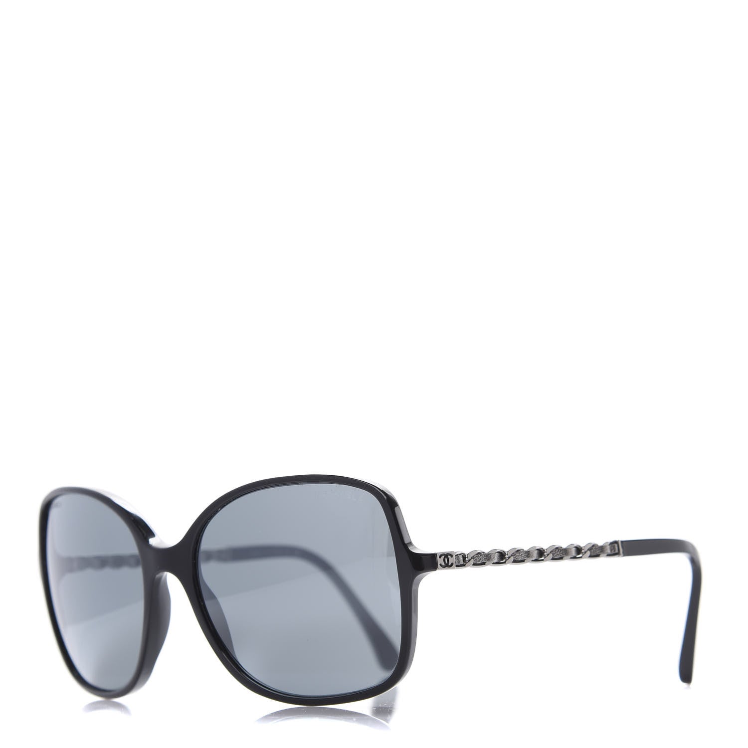 Chanel Lambskin Square Chain Sunglasses 5210-Q Black 1 of 8