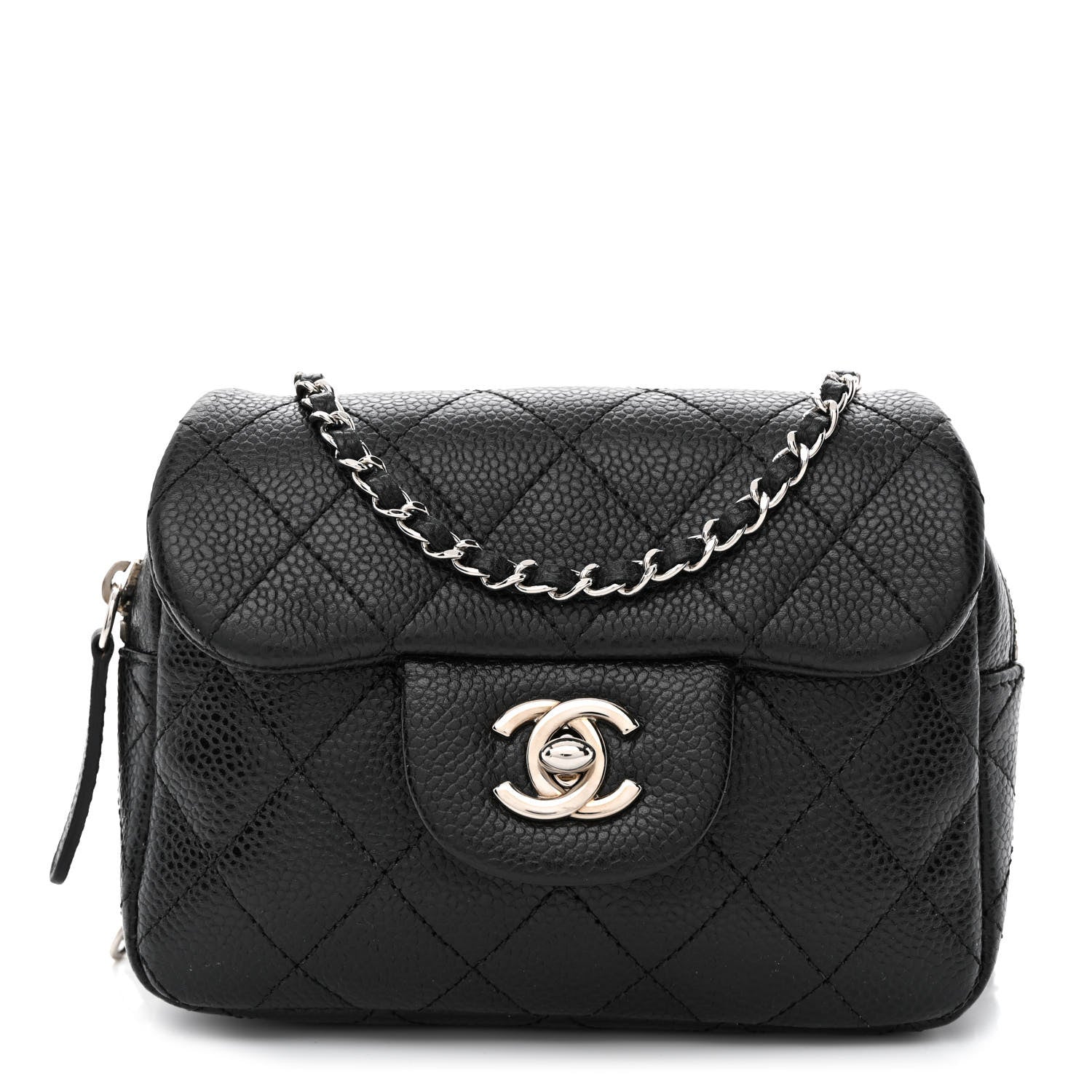 Chanel Caviar Quilted New Mini Flap Black 1 of 12