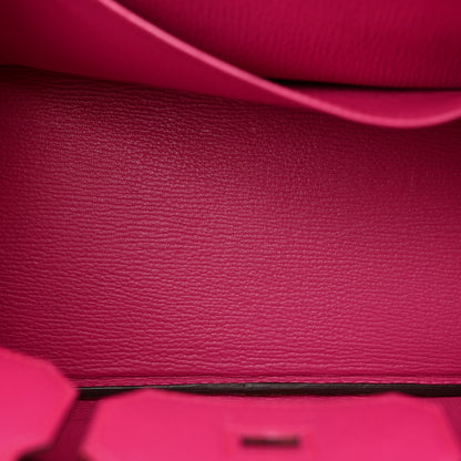 Hermes Chevre Mysore Birkin 30 Rose Shocking 5 of 14