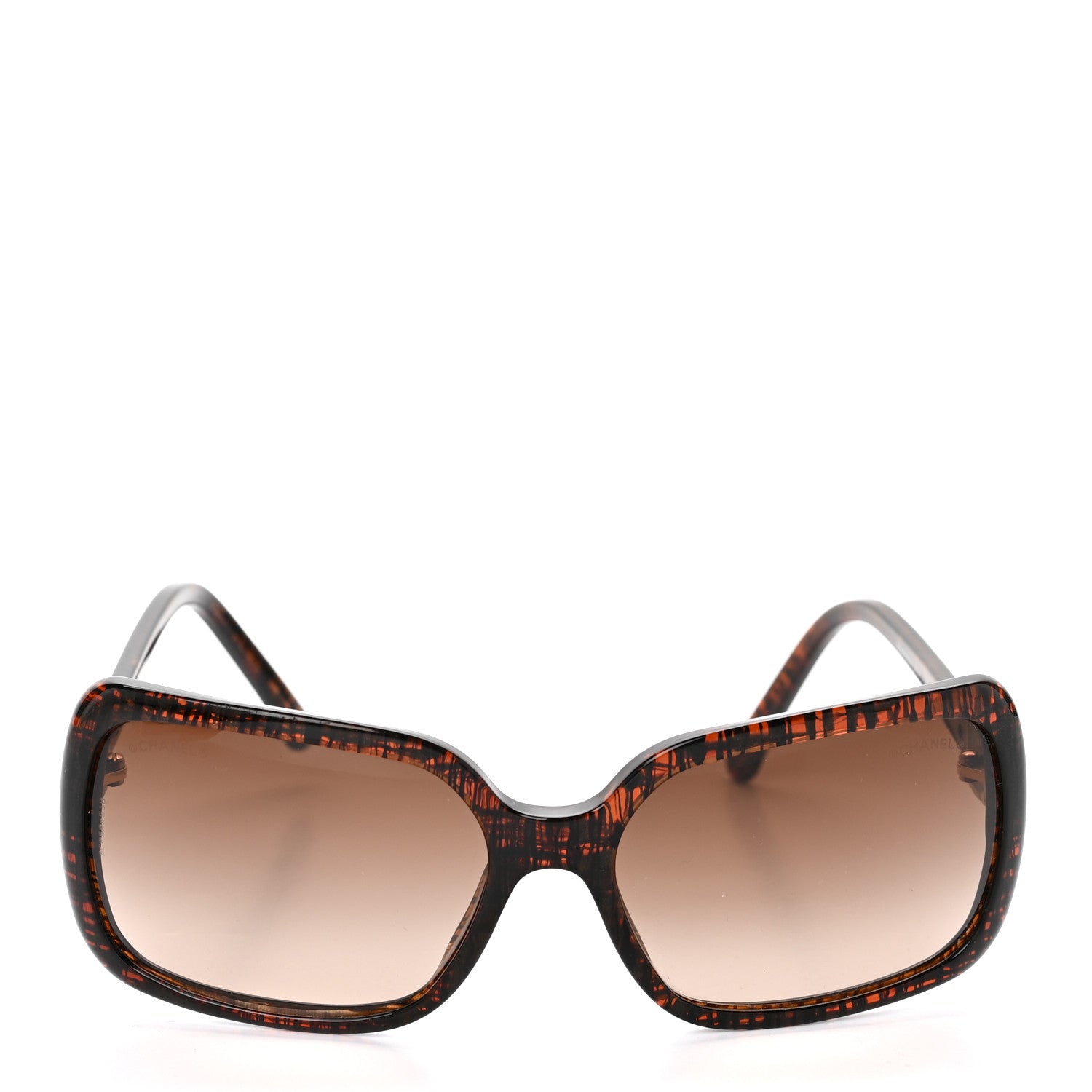Chanel CC Tweed Effect Sunglasses 5175 Brown 2 of 8