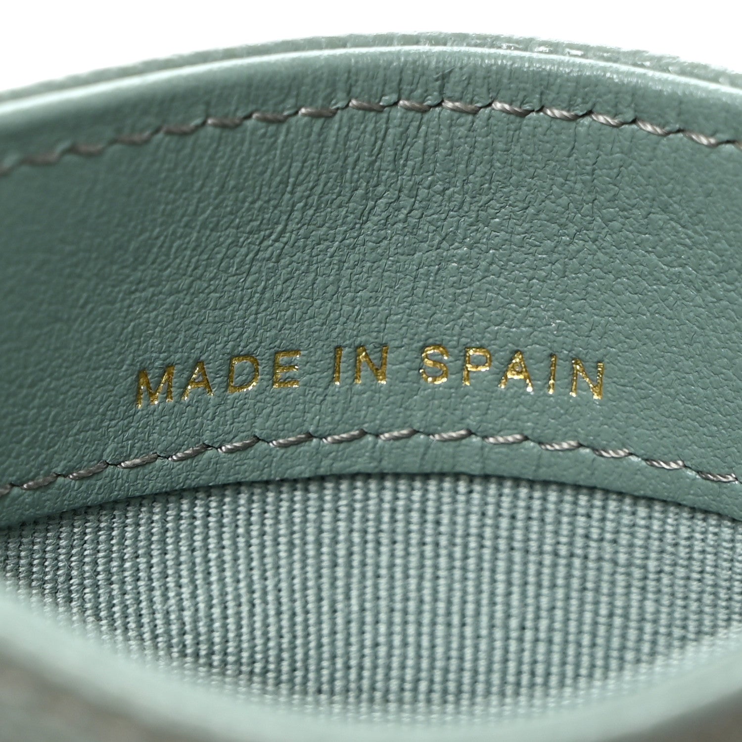 Chanel Caviar Quilted Card Holder Light Blue 7 of 10