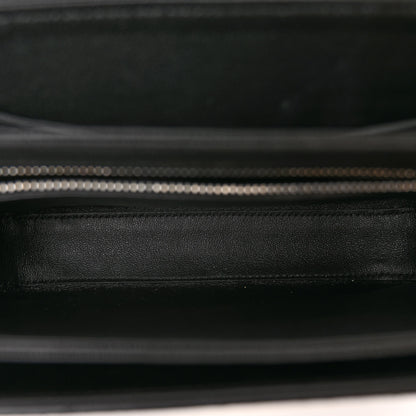 Celine Calfskin Snakeskin Medium C Bag Black 5 of 9