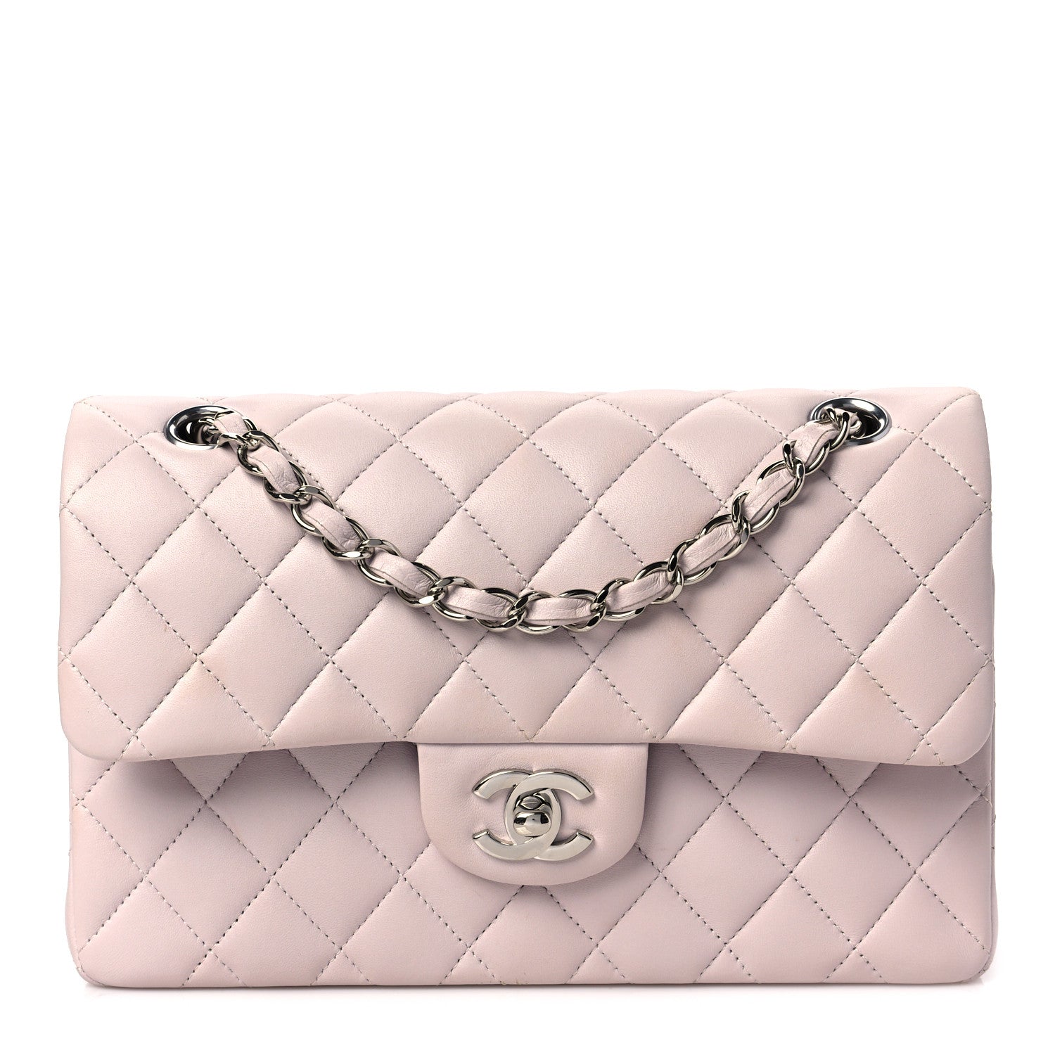 Chanel Lambskin Quilted Small Double Flap Light Purple 1 of 8