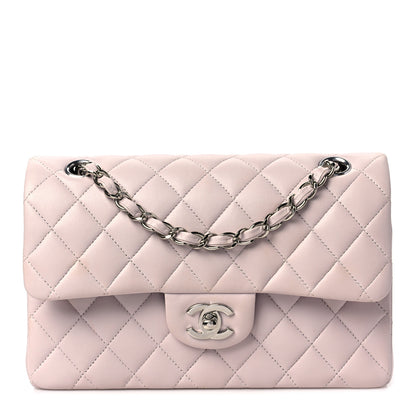 Chanel Lambskin Quilted Small Double Flap Light Purple 1 of 8