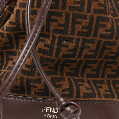 Fendi Suede Vitello King F is Fendi Micro FF Mini Mon Tresor Bucket Bag Sigaro Marrone Ebano 8 of 10