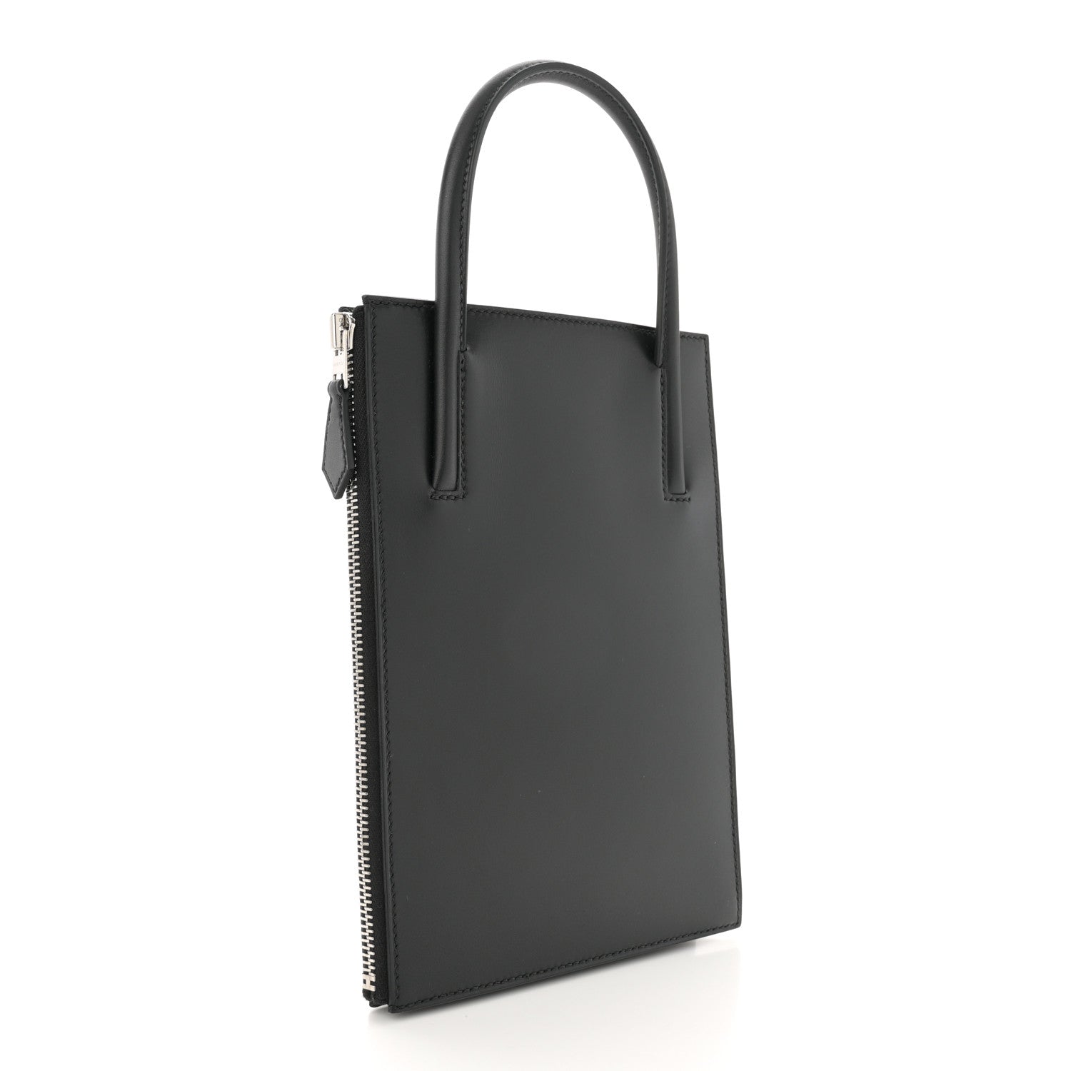 Hermes Tadelakt Kelly Cadena Clutch Black 3 of 11